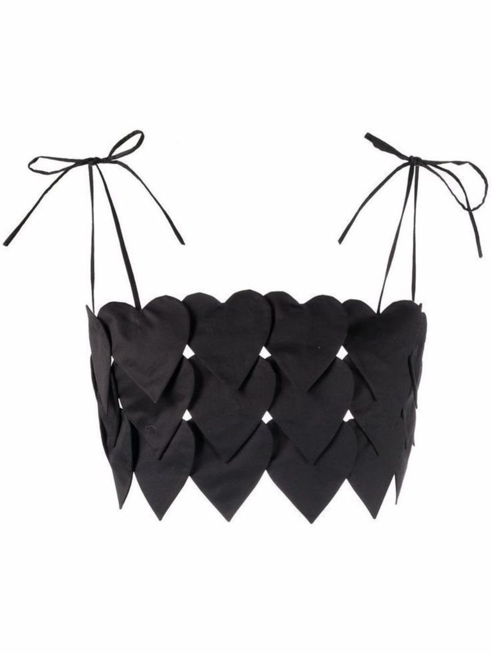 Revolve MSGM Heart Cutout Crop Top with tie straps